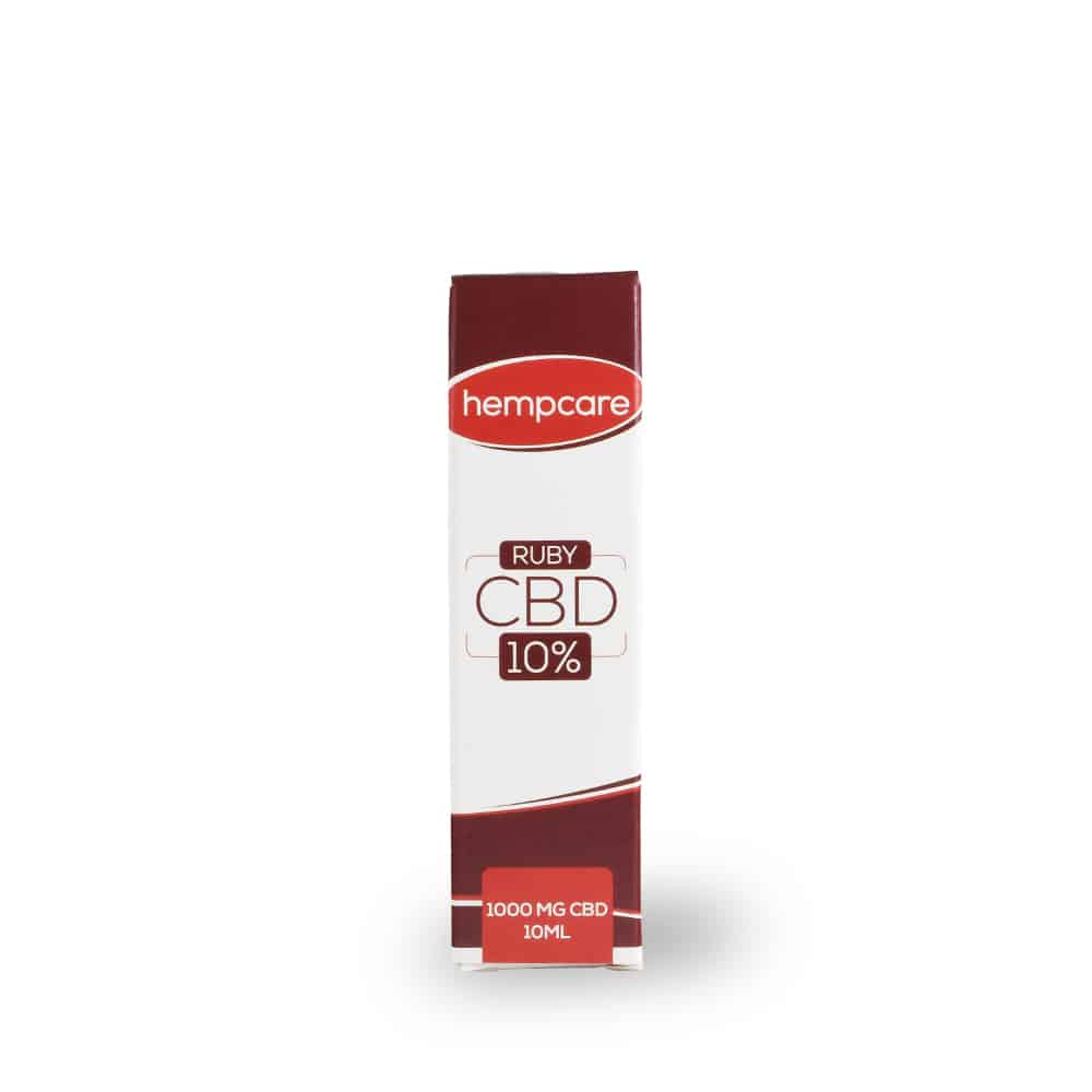 Ruby Hempcare 10% 10 ml – widok pudełka z przodu.jpg