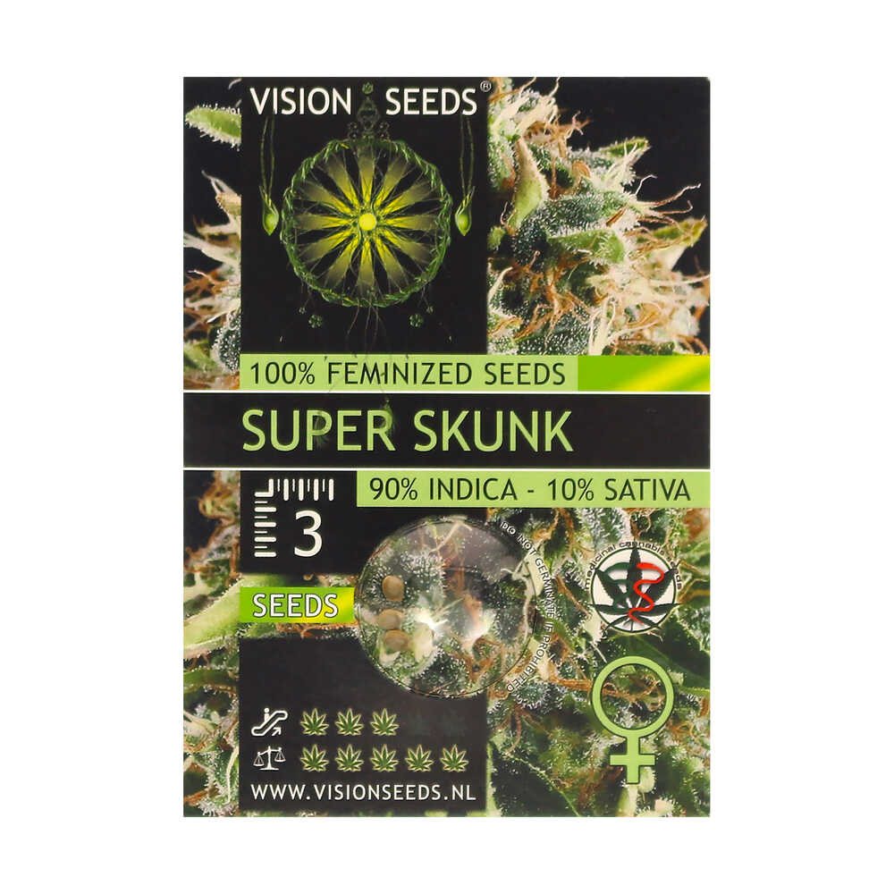 Vision Seeds Feminized Weed Seeds SUPER SKUNK Smartific 2014268/2014267
