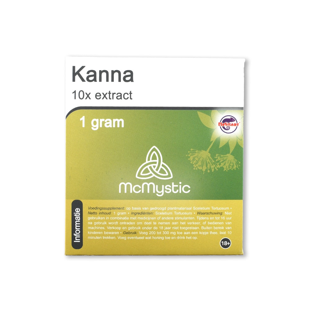Kanna 10 x 1 gram Front view McMystic