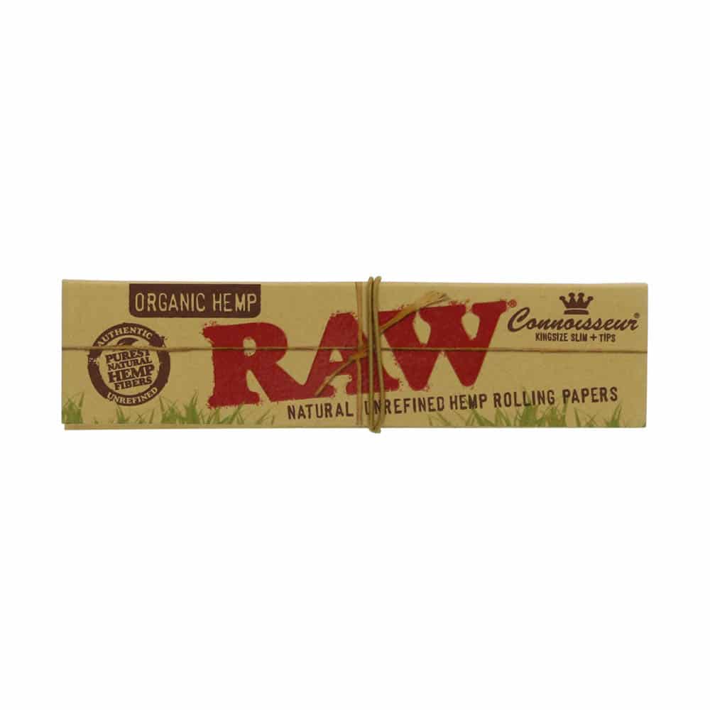 ? Raw Organic Hemp Connoisseur King Size Slim – długie bibułki z końcówkami Smartific 716165177586