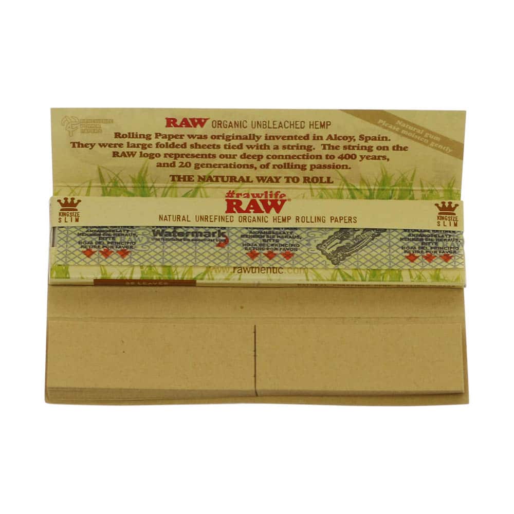 ? Raw Organic Hemp Connoisseur King Size Slim – długie bibułki z końcówkami Smartific 716165177586