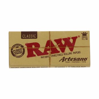 Raw Classic Artesano King Size Slim Rolling Papers Smartific 716165200550