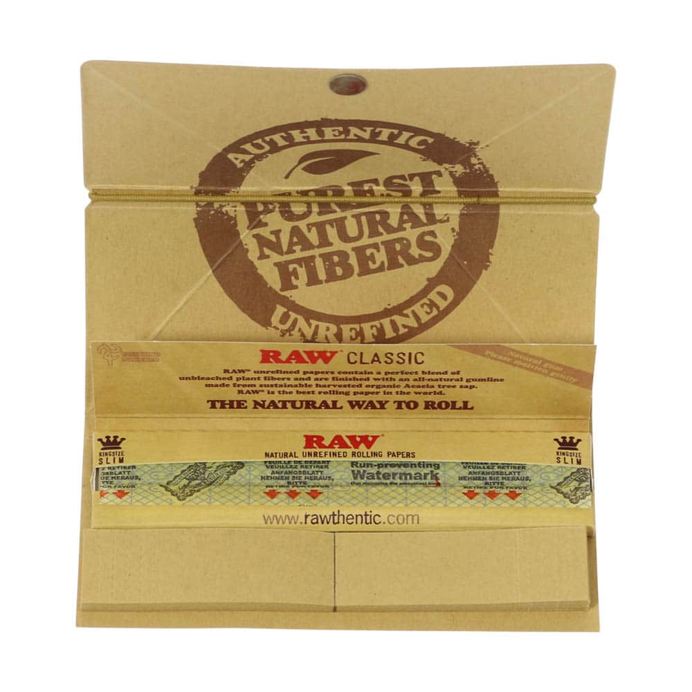 Raw Classic Artesano King Size Slim Rolling Papers Smartific 716165200550
