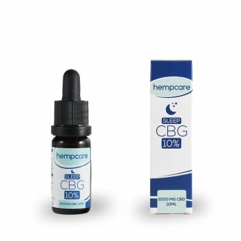 Sleep Hempcare CBG 10% 10 ml – widok z przodu (kompletny)