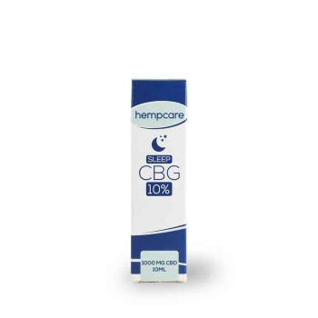 Sleep Hempcare CBG 10%, caja de 10 ml, vista frontal