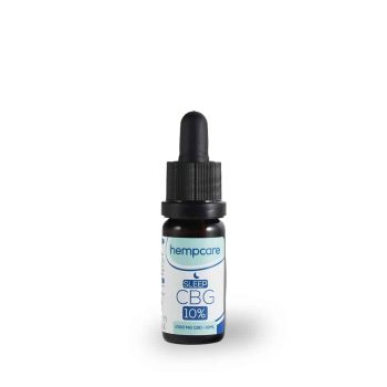 Sleep Hempcare CBG 10%, frasco de 10 ml, vista frontal