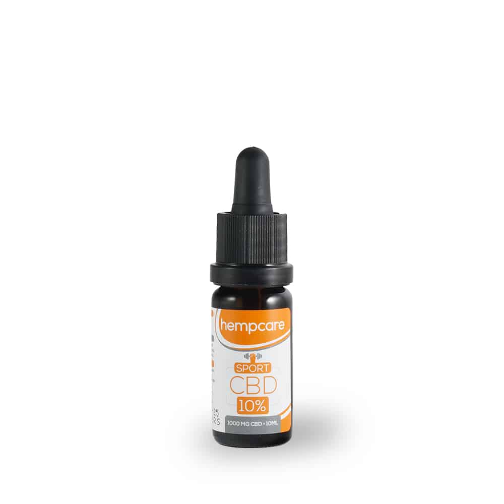 Sport Hempcare CBD 10% flaconcino da 10 ml, vista frontale