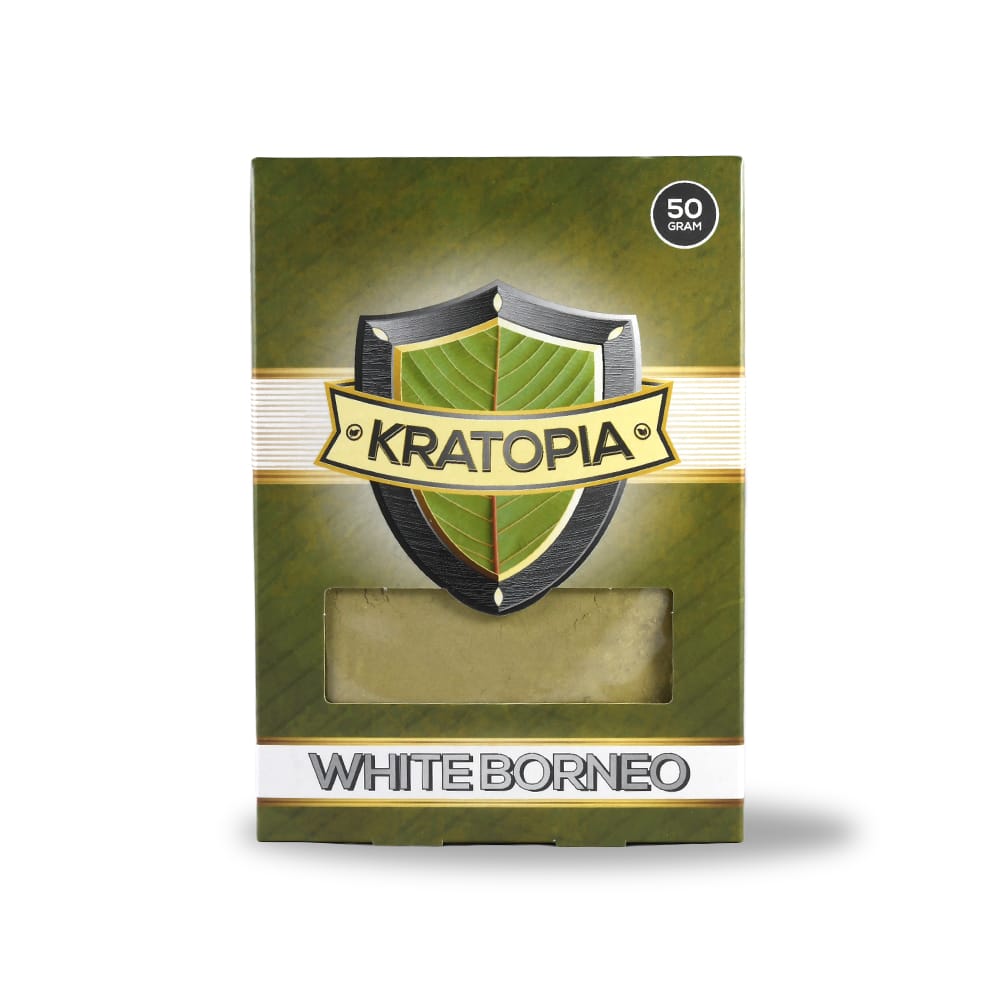 Weiß Borneo Kratom Vorderansicht Kratopia