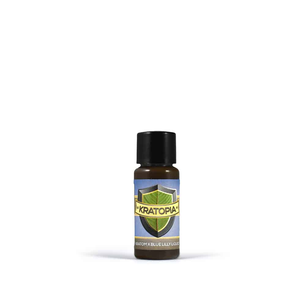 Kratom X Blue Lilly Liquid Front View Kratopia