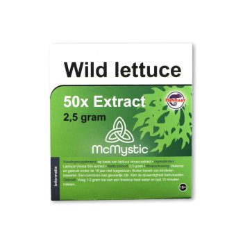 Wild Lettuce 50 x 2.5 grams Front View McMystic