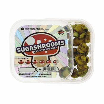 Acheter des truffes magiques Sugashrooms chez Smartific, boîte ouverte