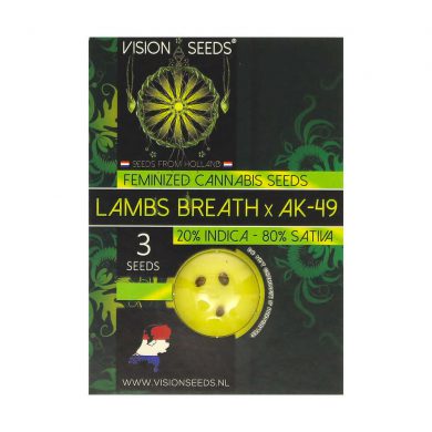 ? Vision Seeds Gefeminiseerd Wietzaadjes LAMBS BREATH X AK-49 Smartific 2014250/2014249