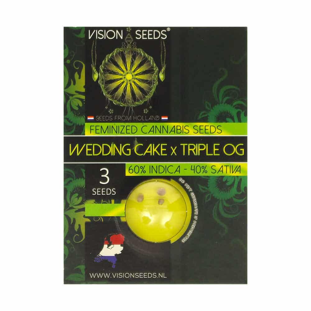 ? Vision Seeds Gefeminiseerd Wietzaadjes WEDDING CAKE X TRIPLE OG Smartific 2014280/2014279