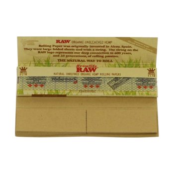 ? Raw Organic Hemp Connoisseur King Size Slim Lange Vloei met Tips Smartific 716165177586