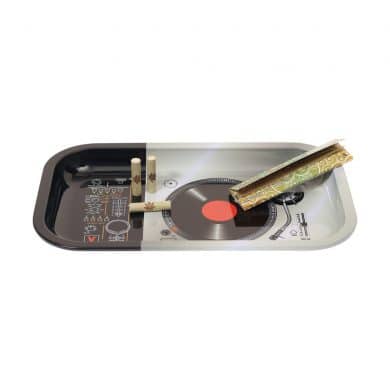 ? DJ platenspeler grote metalen dienblad Smartific 8718274713510