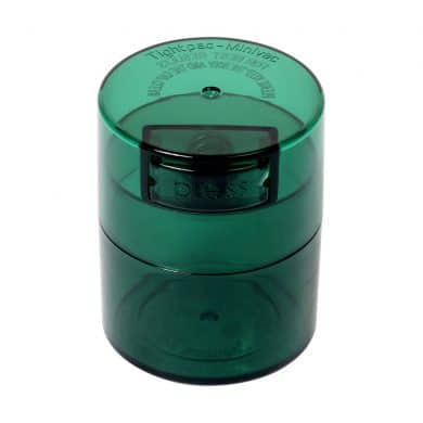 ? Kleine Tightvac Stashbox groene tint met groene dop Smartific 609465409719
