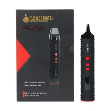 ? Flowermate Aura Black Dry Herb Vaporizer Smartific 854137006004