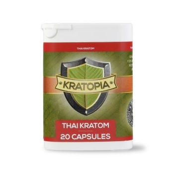 Thai Kratom capsules Red front view Kratopia