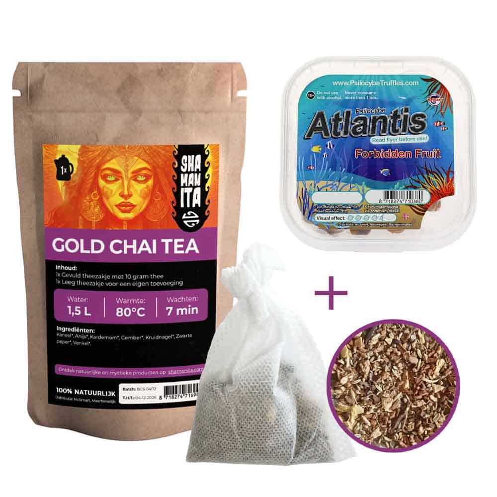 Shamanita Euphoric Thee: Atlantis 15 gram Gold Chai Thee