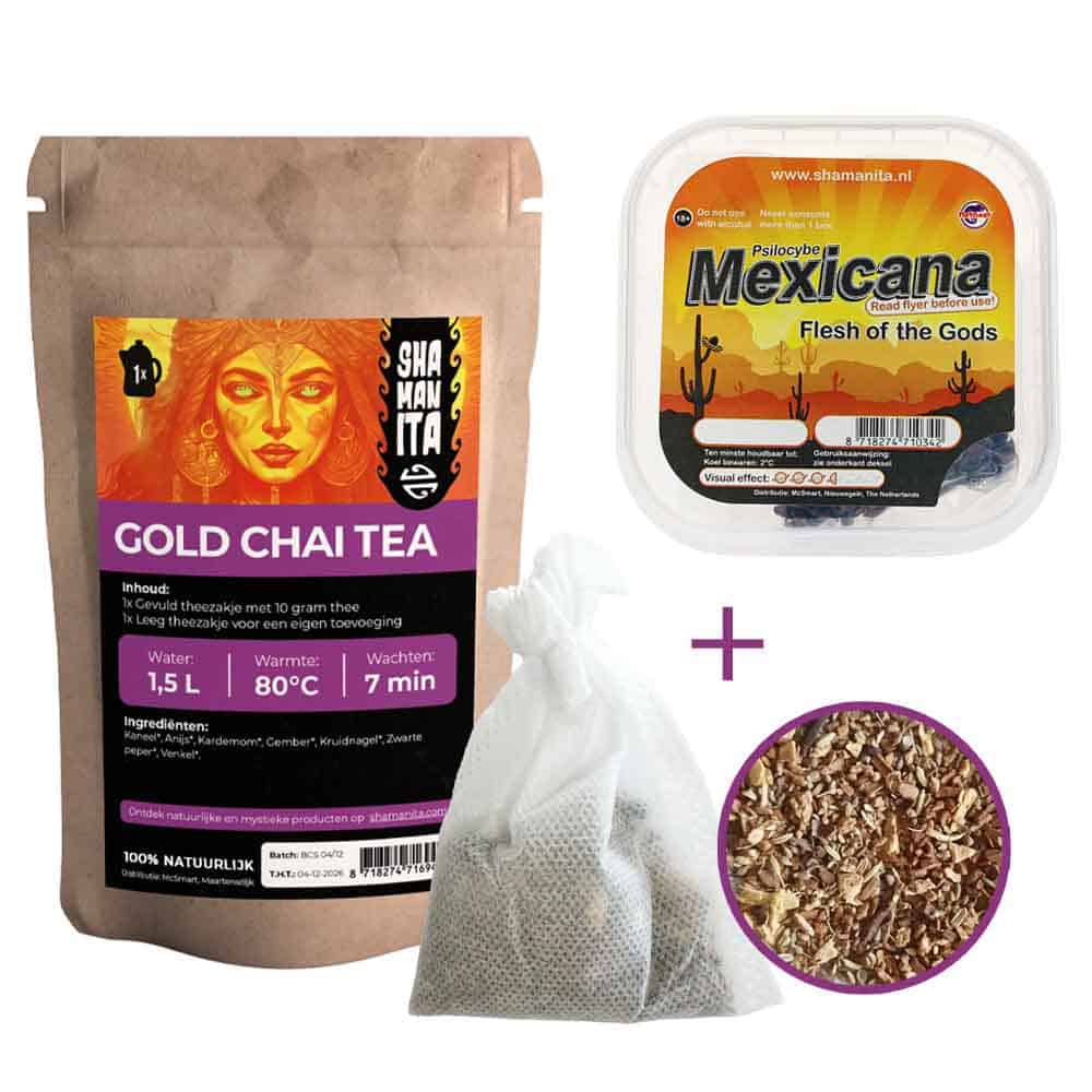 Shamanita Starter Thee: Mexicana 10 gram Gold Chai Thee